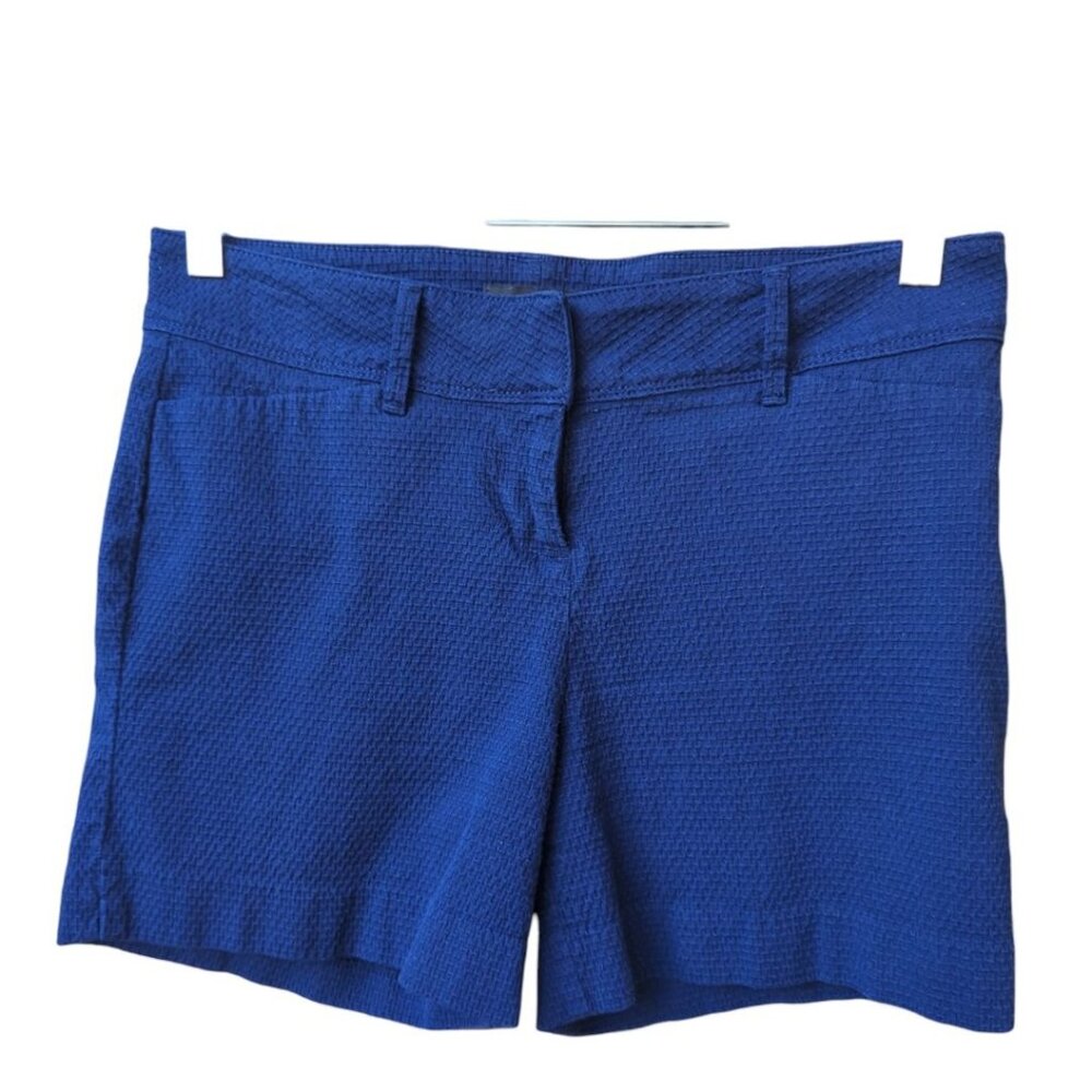 The Limited Textured Waffle Weave Blue 5" Shorts Size 4